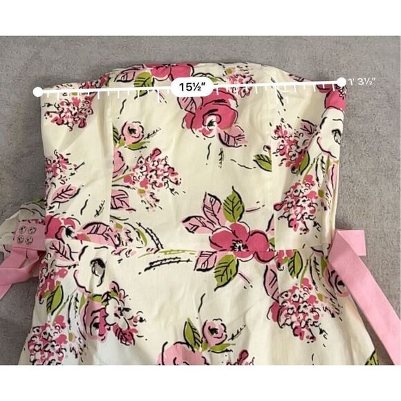 New! Women’s Floral Fit & Flare White/Pink Midi Dress 4 - Picture 8 of 13